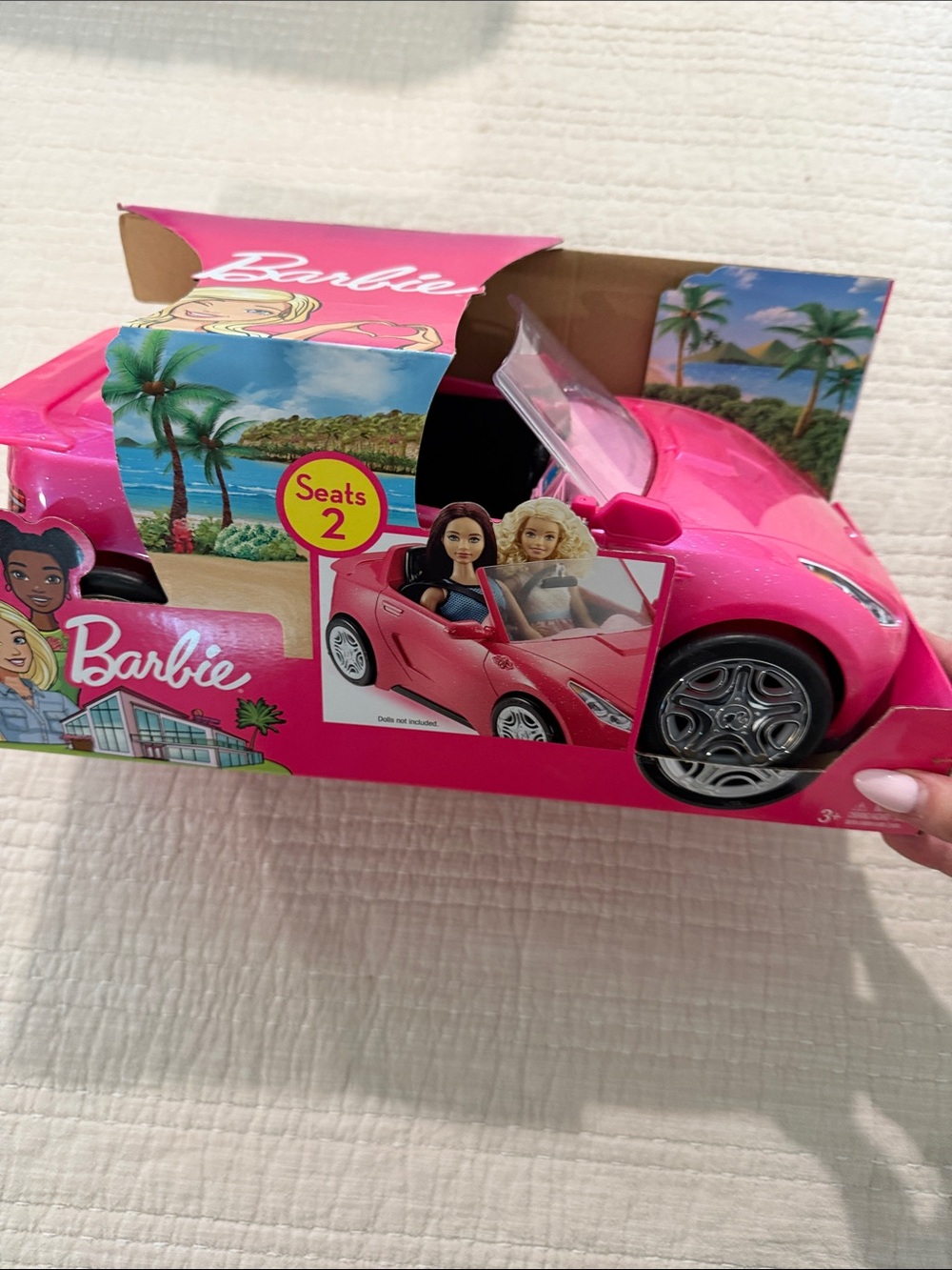 Barbie Hot Pink Convertible Play Car